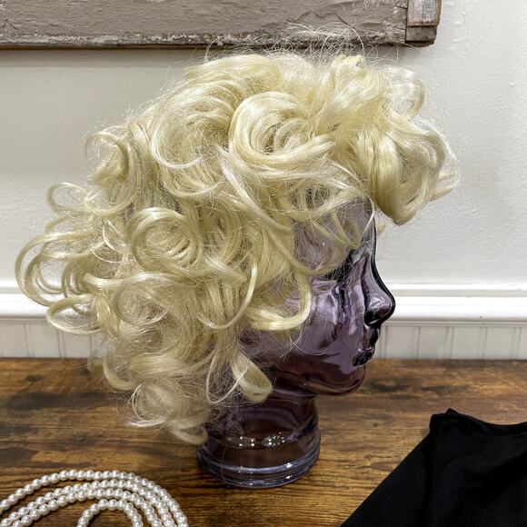 Spirit Size S Flapper Costume & Accessories Wig Necklace Gloves Halloween - Picture 10 of 15